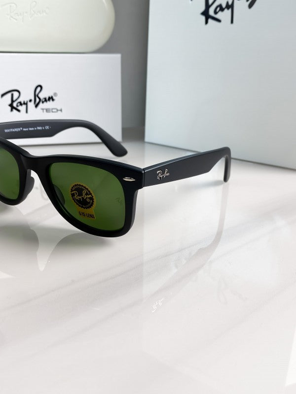 RB 2140 Black Green Sunglass