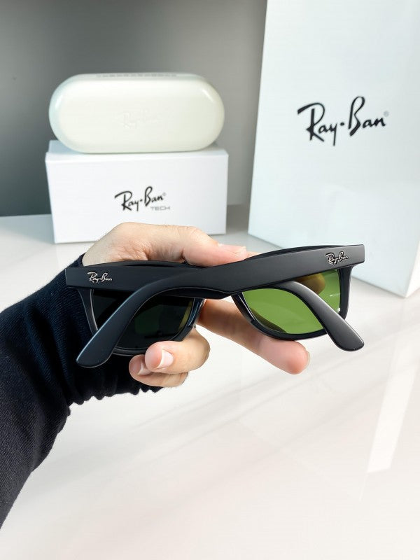RB 2140 Black Green Sunglass