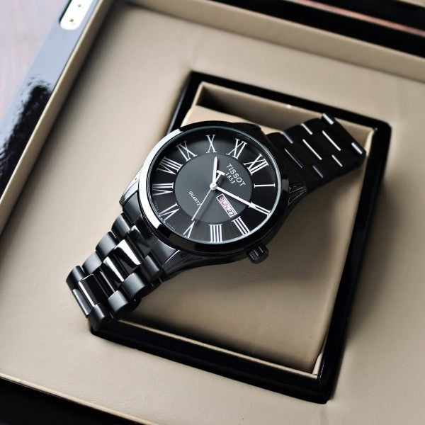 Tst 1853 Carson Power Matic Quartz Black Mens Watch