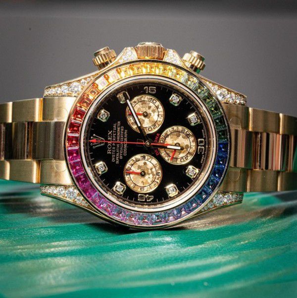 Rlx Rainbow Gold Watch For Men