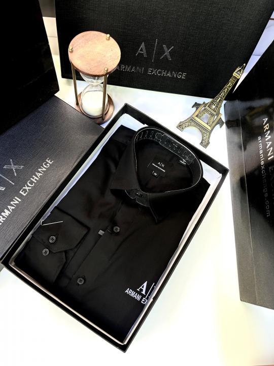 Armaan_i_Exchange Reflective Black Premium Shirt F2500-BLK