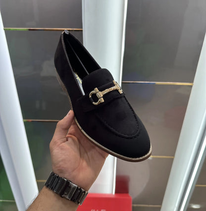 Salvatoree_Feragamo Black Premium Wooden Sole Formal Loafer