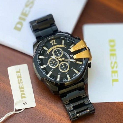 Disell 10 BAR Black Gold Men Watch