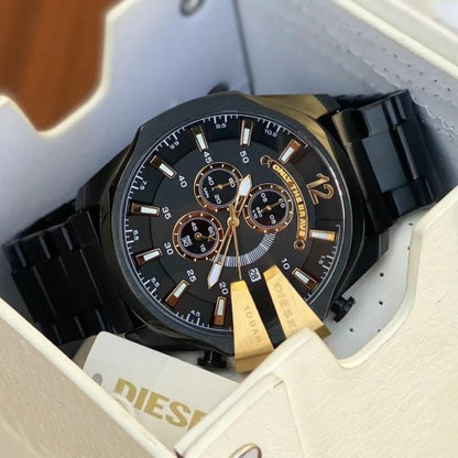 Disell 10 BAR Black Gold Men Watch