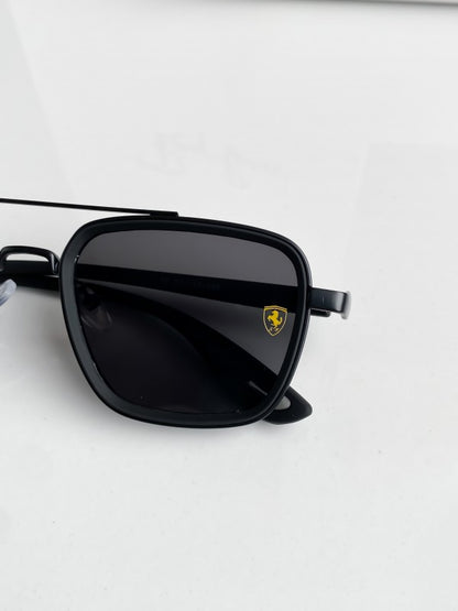 Stylish RB Ferari Full Black Sunglass For Men & Women