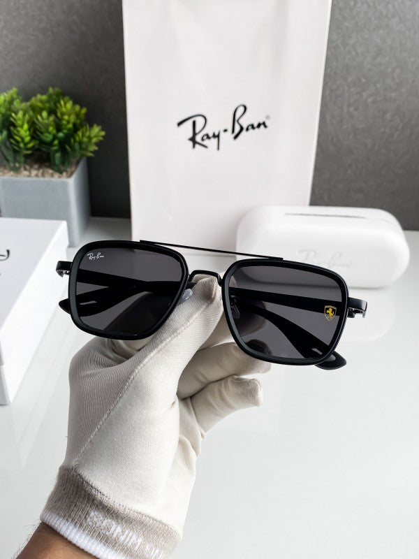 Stylish RB Ferari Full Black Sunglass For Men & Women
