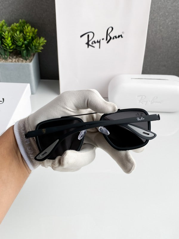 Stylish RB Ferari Full Black Sunglass For Men & Women
