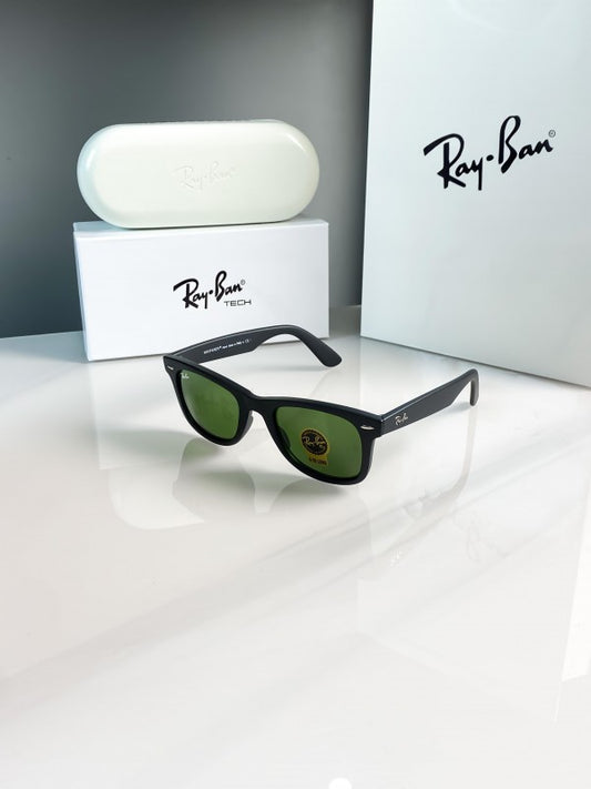 RB 2140 Black Green Sunglass