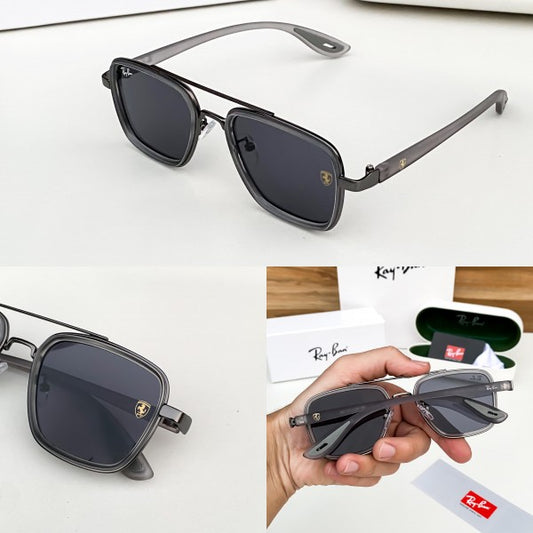 Stylish RB Ferari Grey Black Sunglass For Men & Women