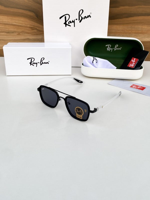 Stylish RB Ferari Black White Sunglass For Men & Women