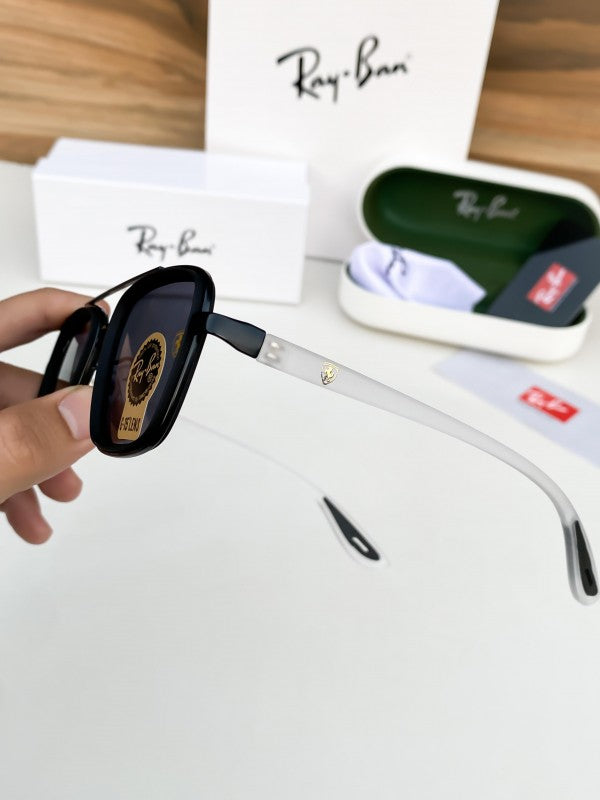 Stylish RB Ferari Black White Sunglass For Men & Women