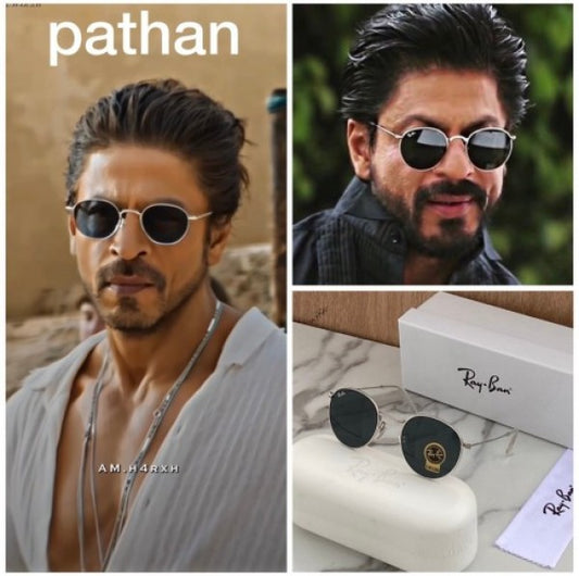 RB 3447 Pathan Silver Black Sunglass For Men