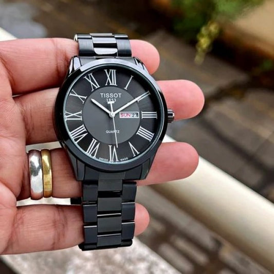 Tst 1853 Carson Power Matic Quartz Black Mens Watch