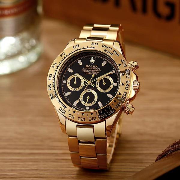 Rlx Gold Black Watch For Men