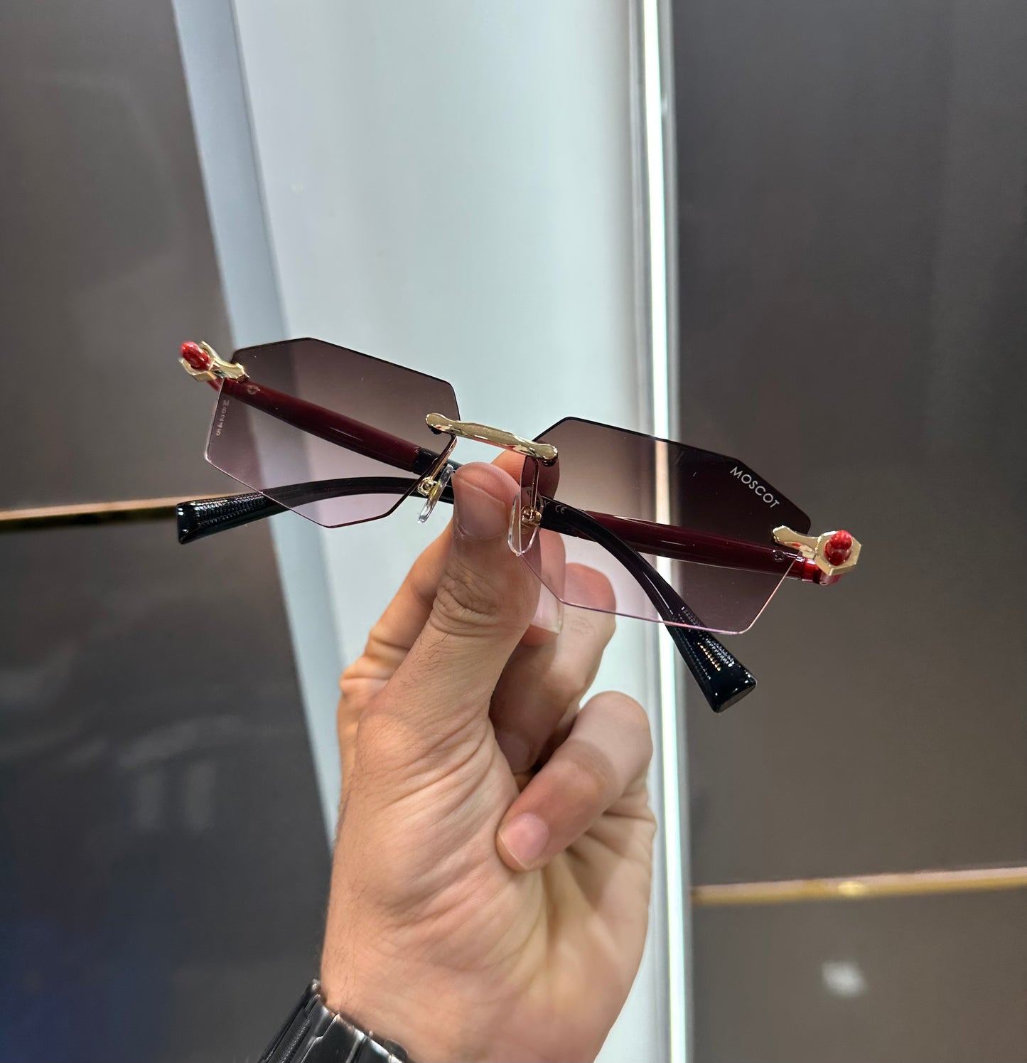 Luxury Stylish Moscoot_UV Protected Sunglass With Complete Box Packaging