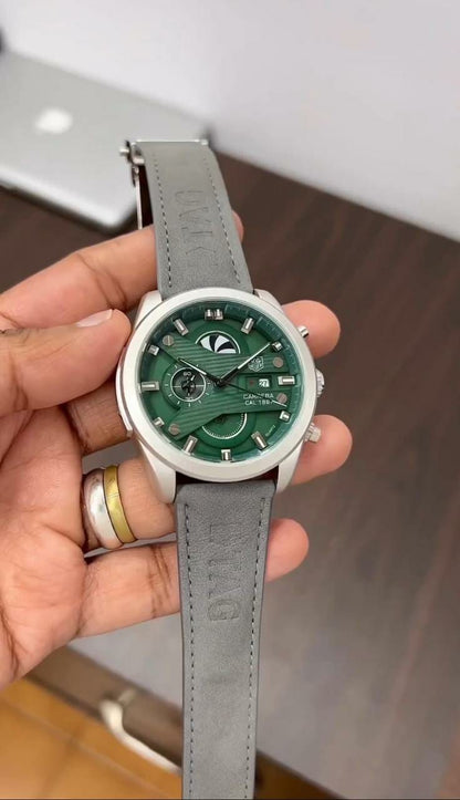 T A G Heur C R 7 Grey Green Mens Watch