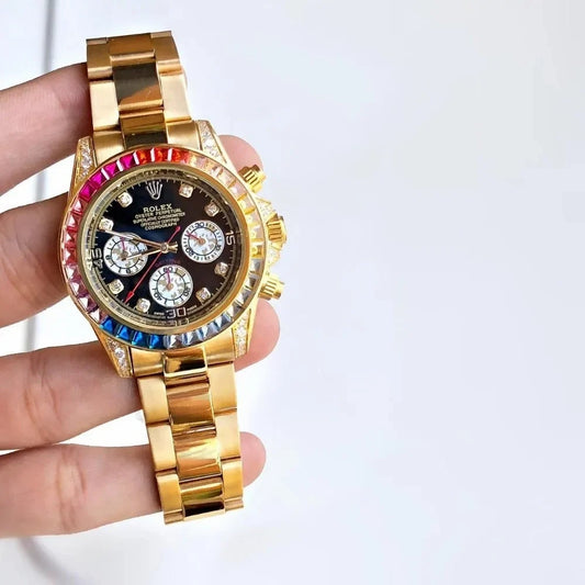 Rlx Rainbow Gold Watch For Men