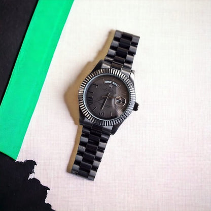 Rlx Day Date Full Black Mens Watch