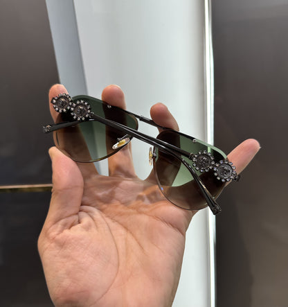 Luxury Stylish Versacee UV Protected Sunglass With Complete Box Packaging