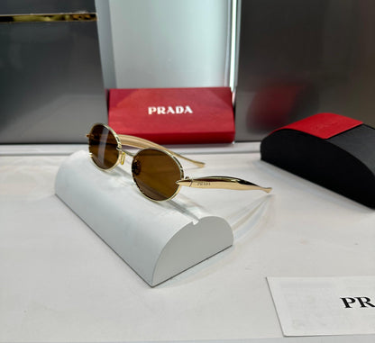 Luxury Stylish Praada UV Protected Sunglass With Complete Box Packaging