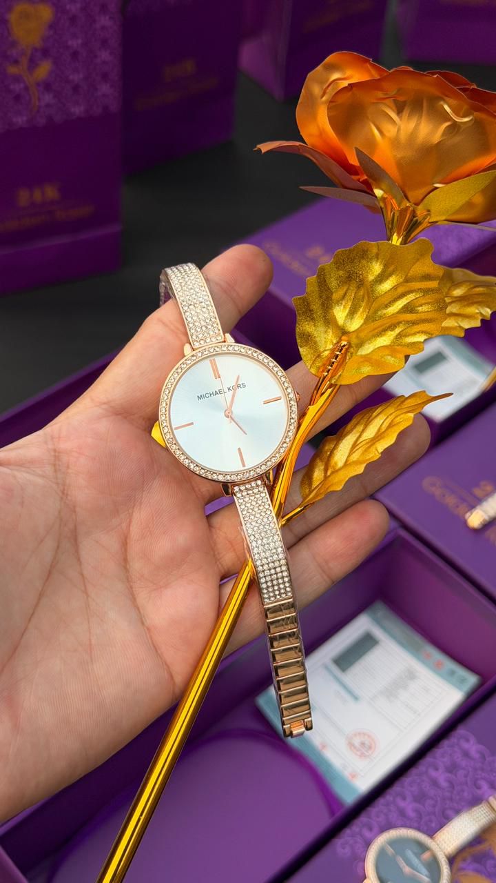 Premium M_K Ladies Watch For Special Valentines Day Gift