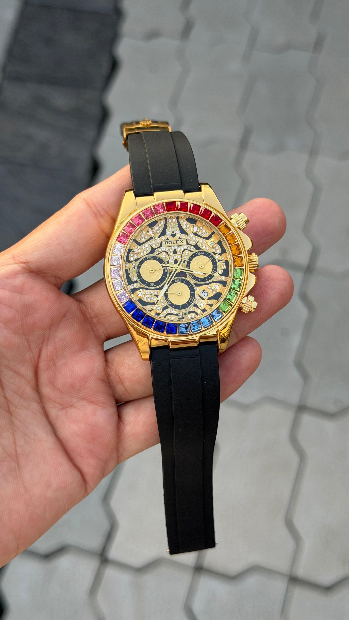 Amazing Rlx_Tiger Rainbow Edition Watch