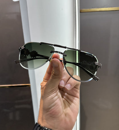 Luxury Stylish Versacee UV Protected Sunglass With Complete Box Packaging