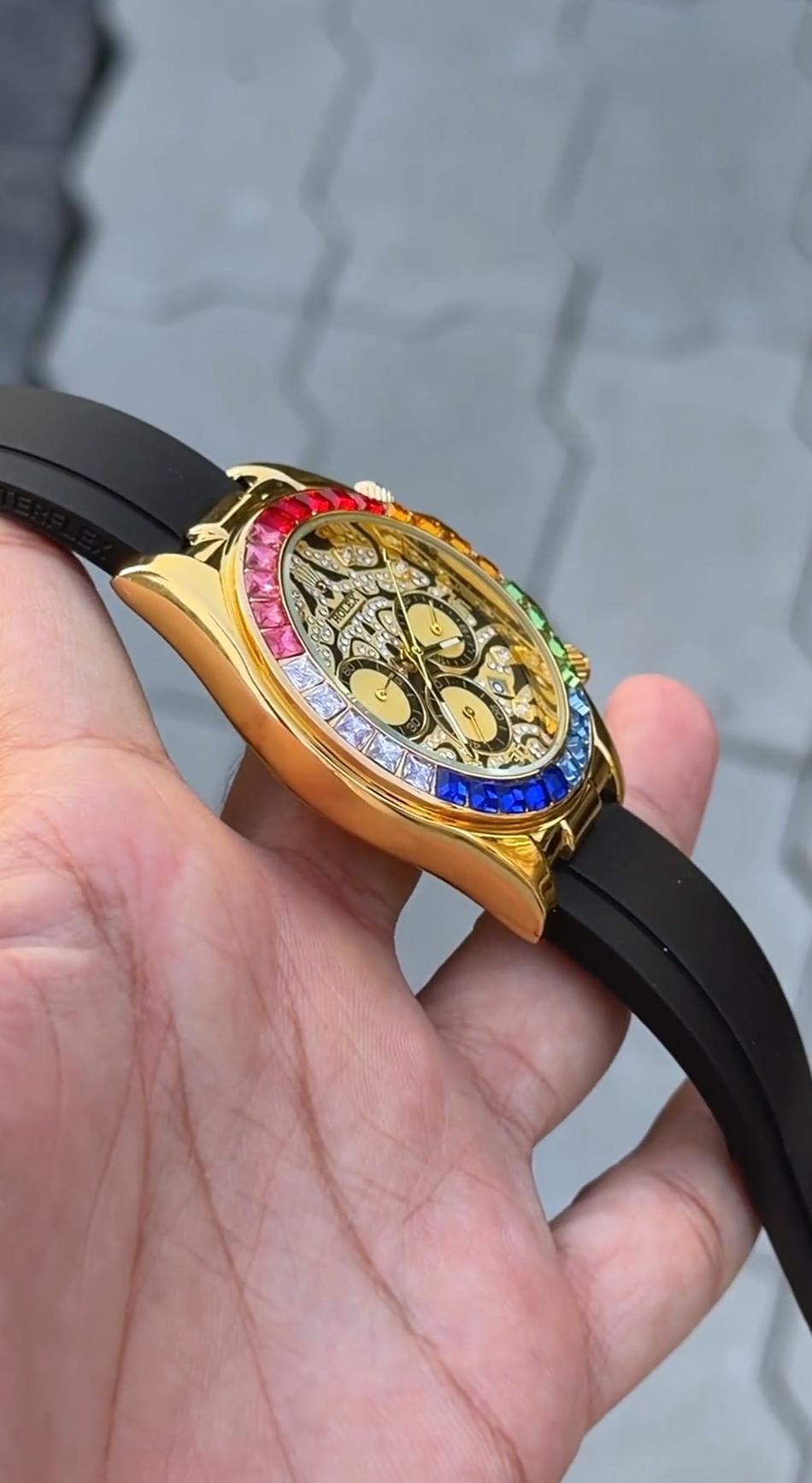 Amazing Rlx_Tiger Rainbow Edition Watch