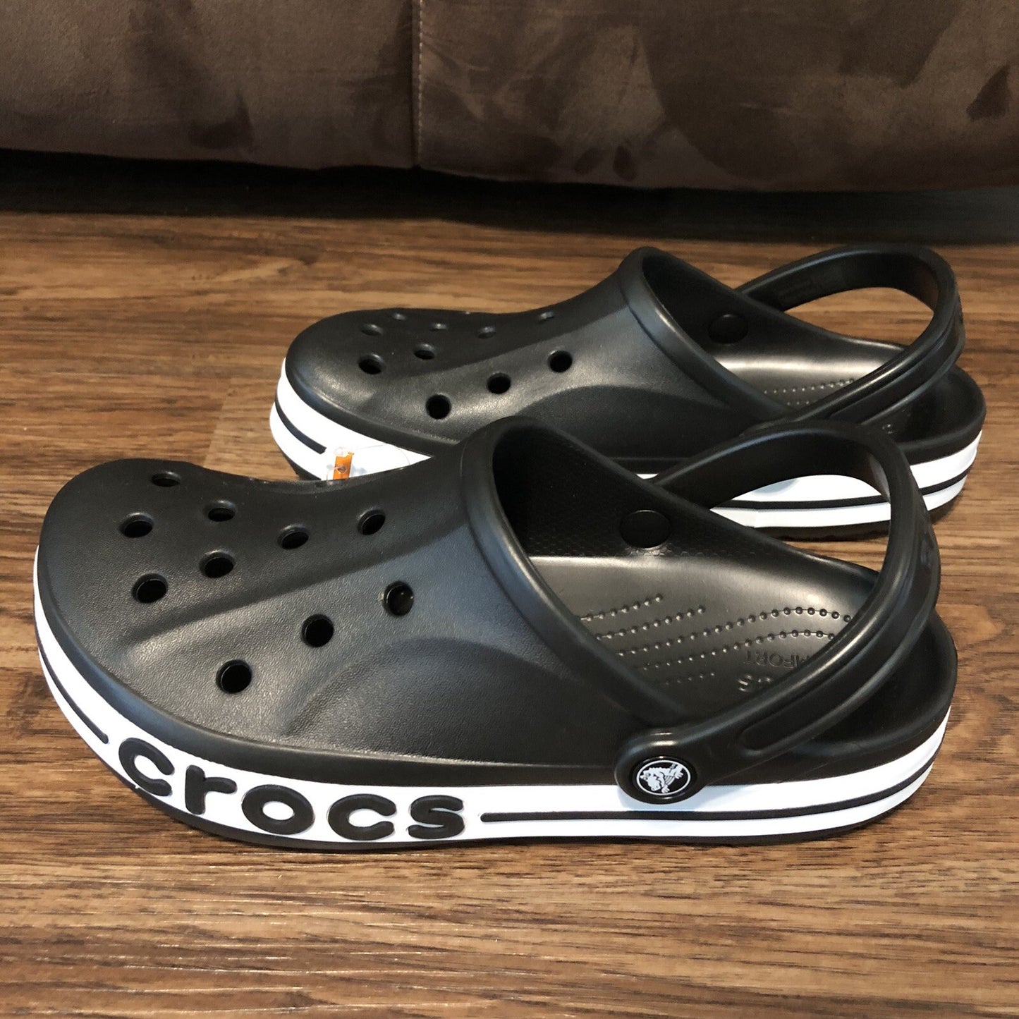 Croc Baya Band Black Slides Flip Flop For Men